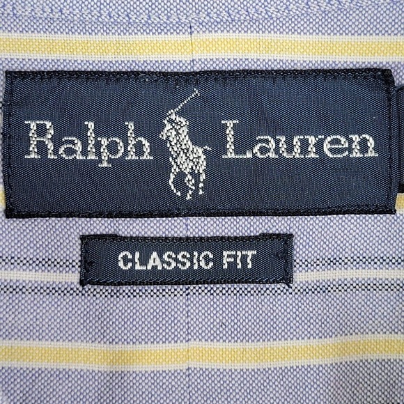 Polo Ralph Lauren Oxford Classic Fit Shirt Men XL Button Down Blue Long Sleeve - Picture 4 of 10
